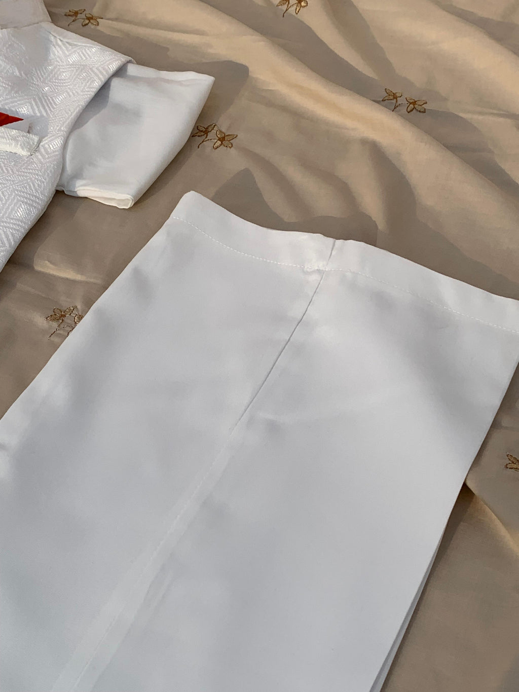 Cute-Sha | White Embroidered Shalwar Kurta Waistcoat Set | Kids 2-8 Years
