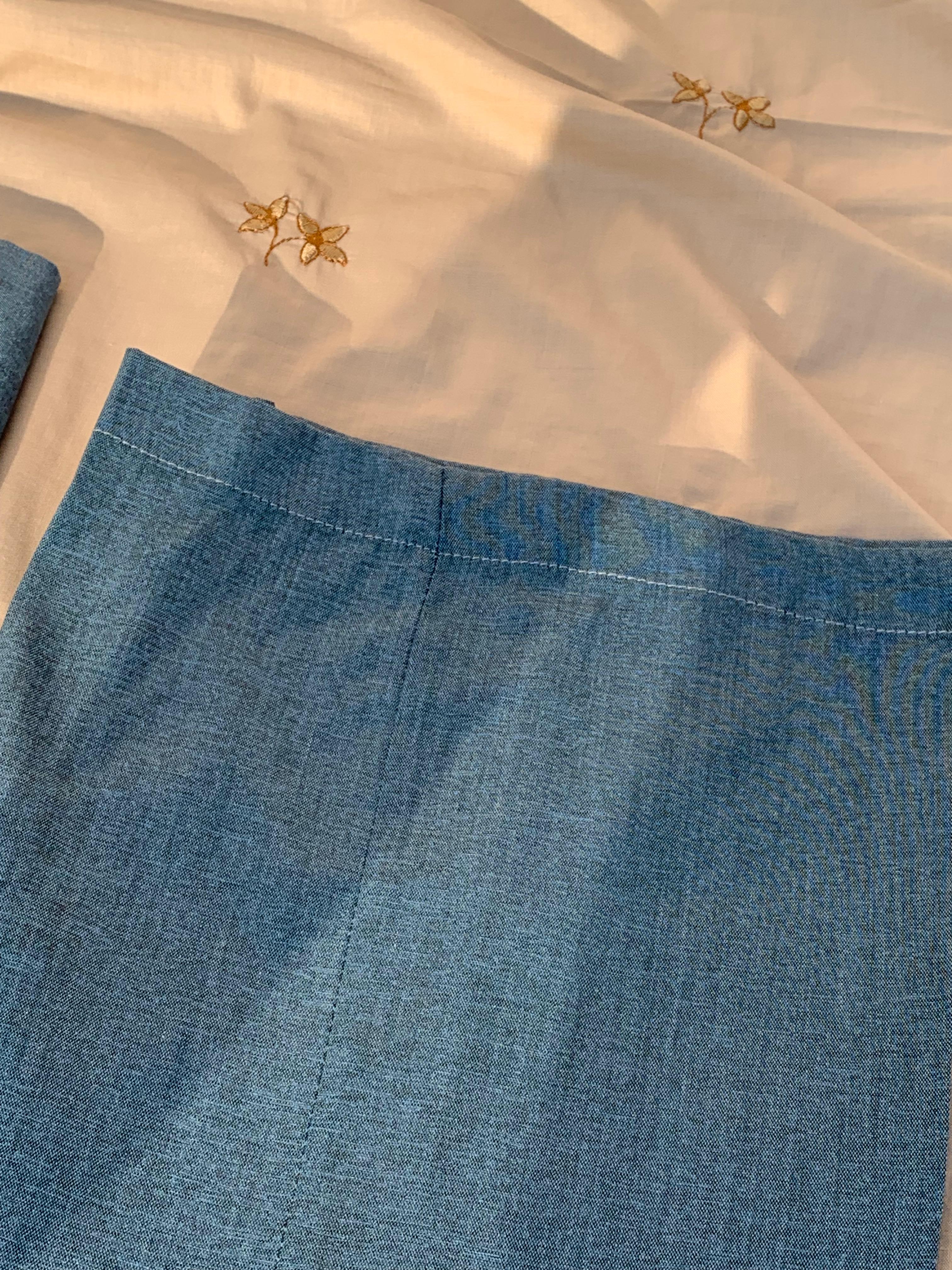 Cute-Sha | Dark Blue Embroidered Shalwar Kurta Waistcoat Set | Kids 2-8 Years